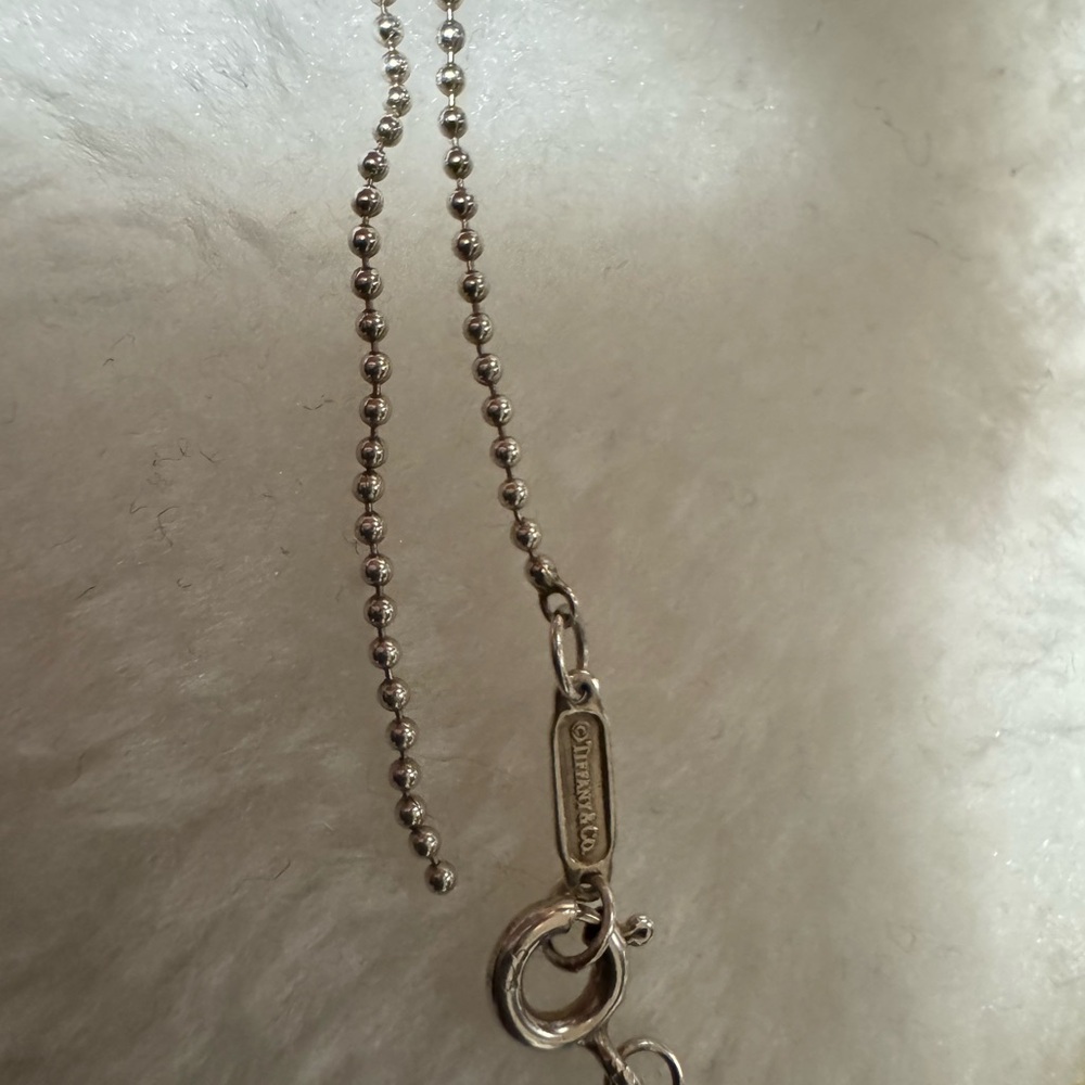 [Flawed!] Tiffany & Co. Silver Bead Chain Necklace